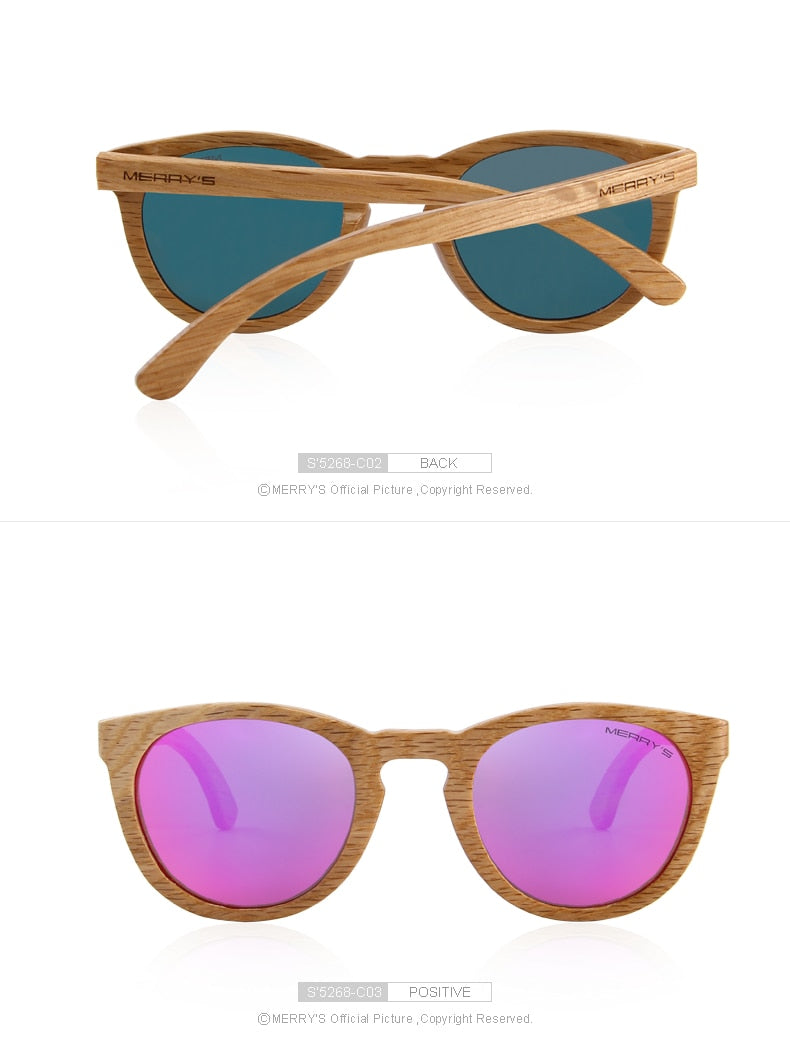 Wooden Retro Polarized Sun Glasses (6 color) S5268