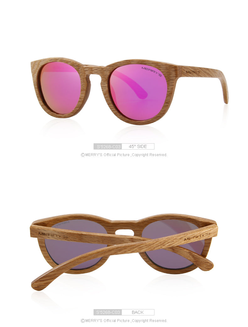 Wooden Retro Polarized Sun Glasses (6 color) S5268