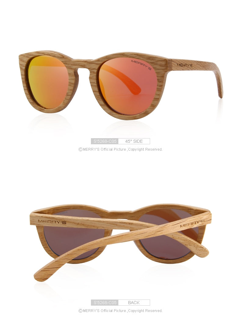 Wooden Retro Polarized Sun Glasses (6 color) S5268