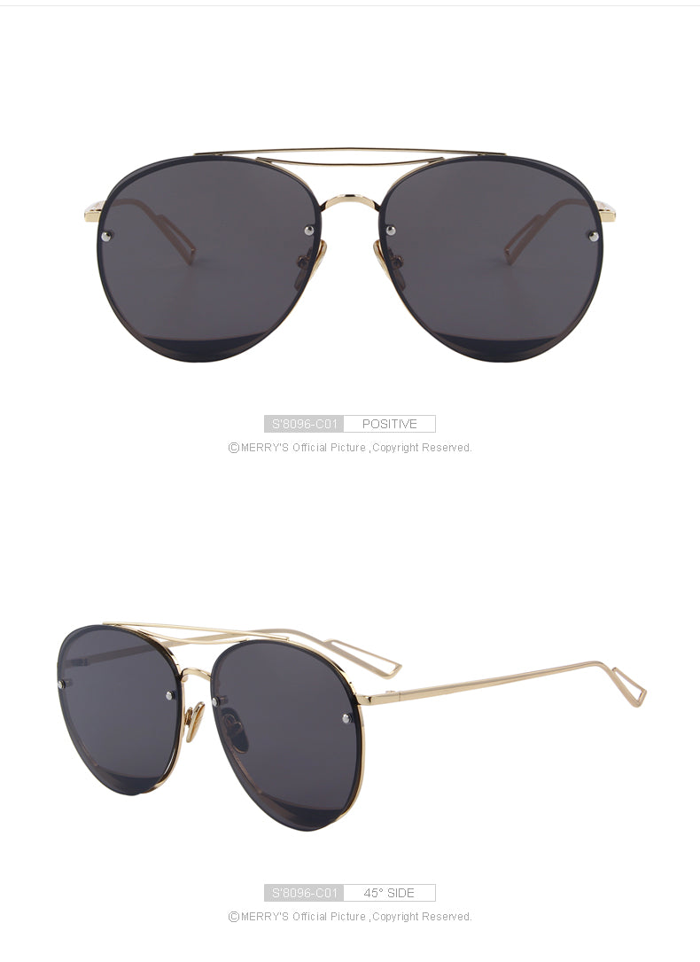 Twin Beam Rimless Sunglasses (9 color) S8096