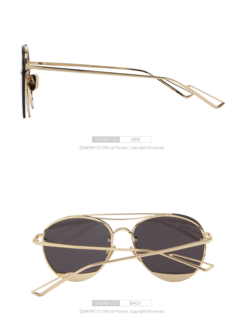 Twin Beam Rimless Sunglasses (9 color) S8096