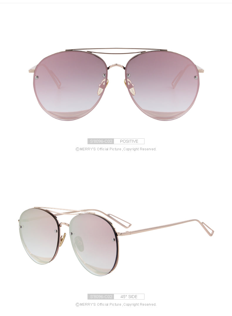 Twin Beam Rimless Sunglasses (9 color) S8096