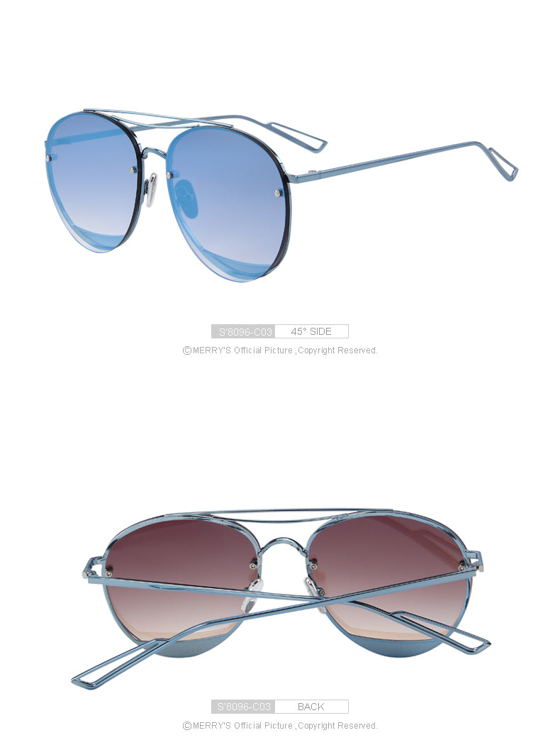 Twin Beam Rimless Sunglasses (9 color) S8096