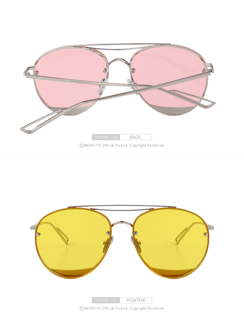 Twin Beam Rimless Sunglasses (9 color) S8096