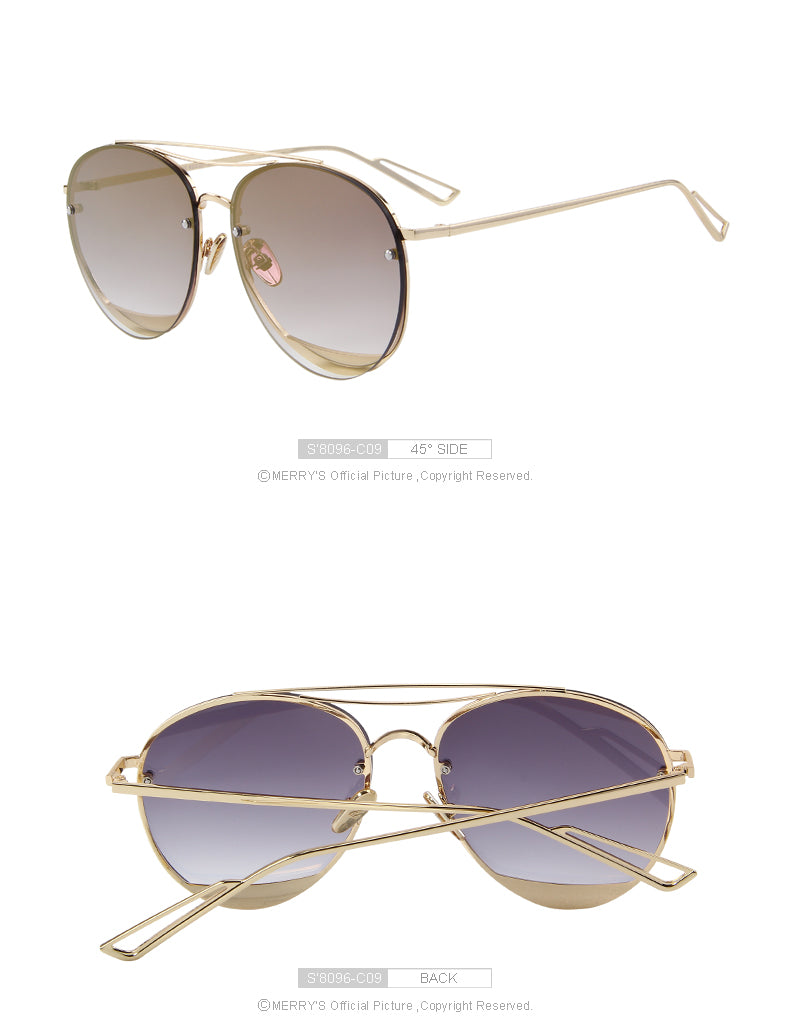 Twin Beam Rimless Sunglasses (9 color) S8096