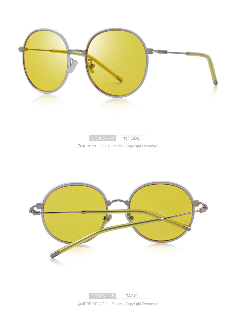 Oval Frame Sun Glasses Metal Temple (6 color) S6366