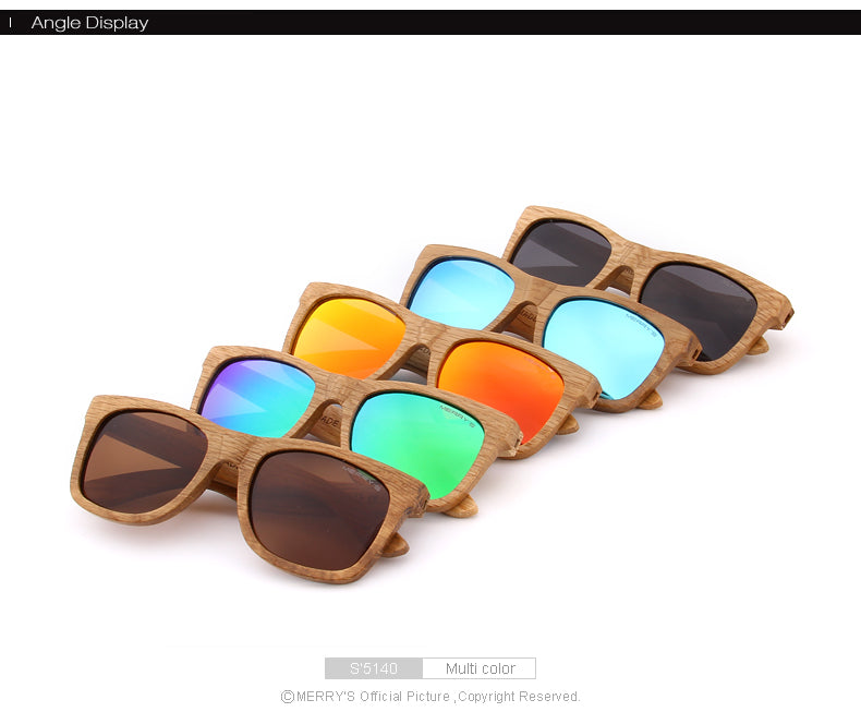 Retro Polarized Wooden Sunglasses (5 color) S5140