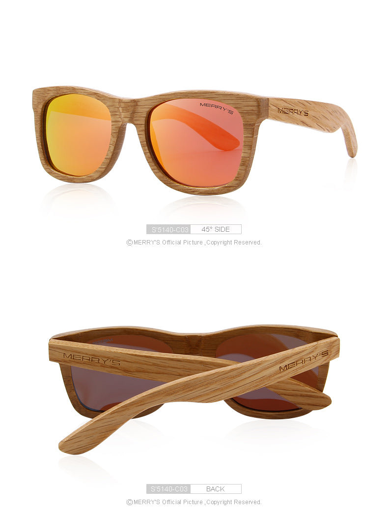 Retro Polarized Wooden Sunglasses (5 color) S5140