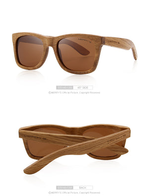 Retro Polarized Wooden Sunglasses (5 color) S5140