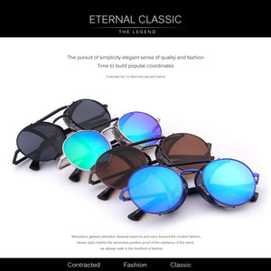 Retro Design Round Steampunk Sun glasses (6 color) MSP592