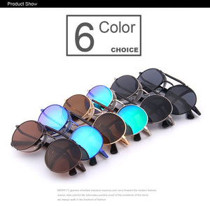 Retro Design Round Steampunk Sun glasses (6 color) MSP592