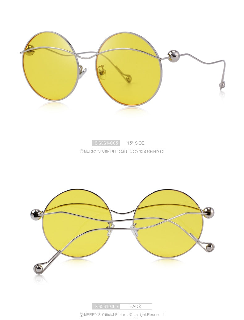 Butterfly Gradient Sunglasses Round Frame (9 color) S6361