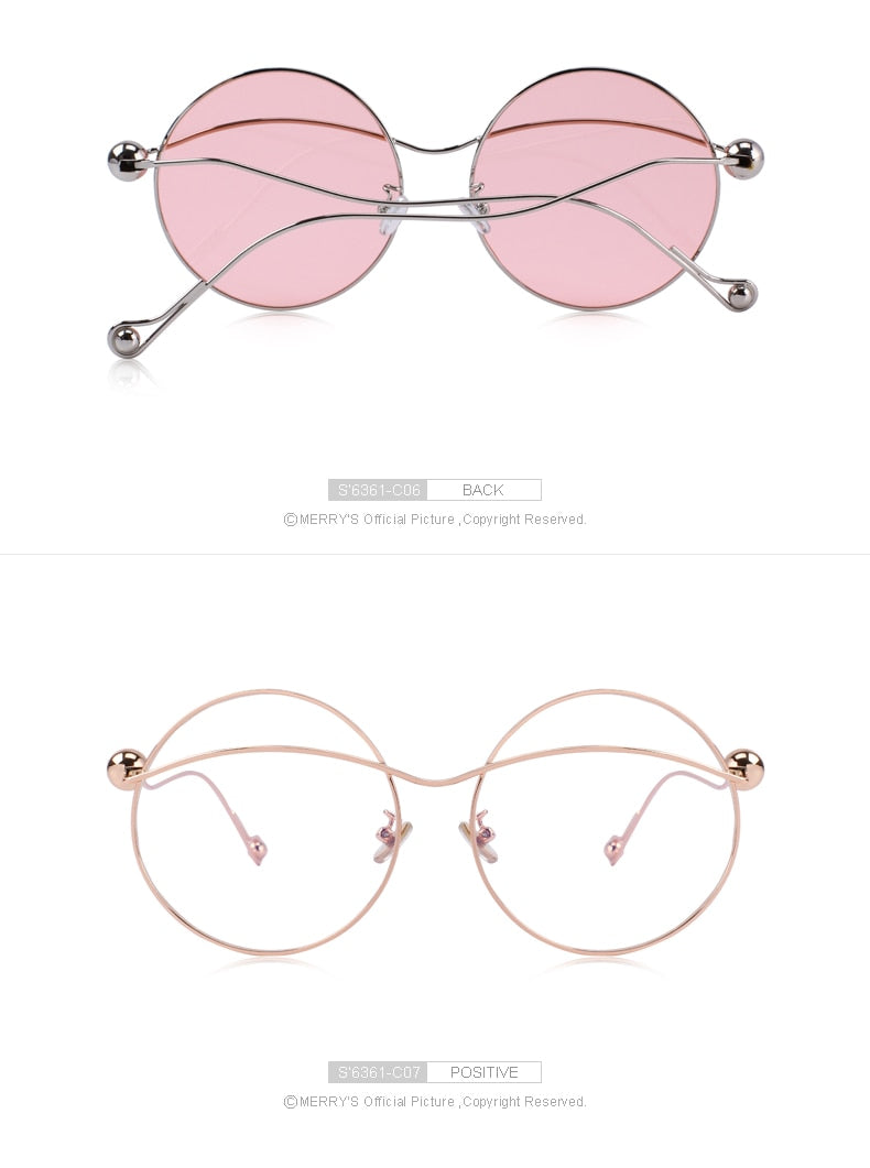 Butterfly Gradient Sunglasses Round Frame (9 color) S6361