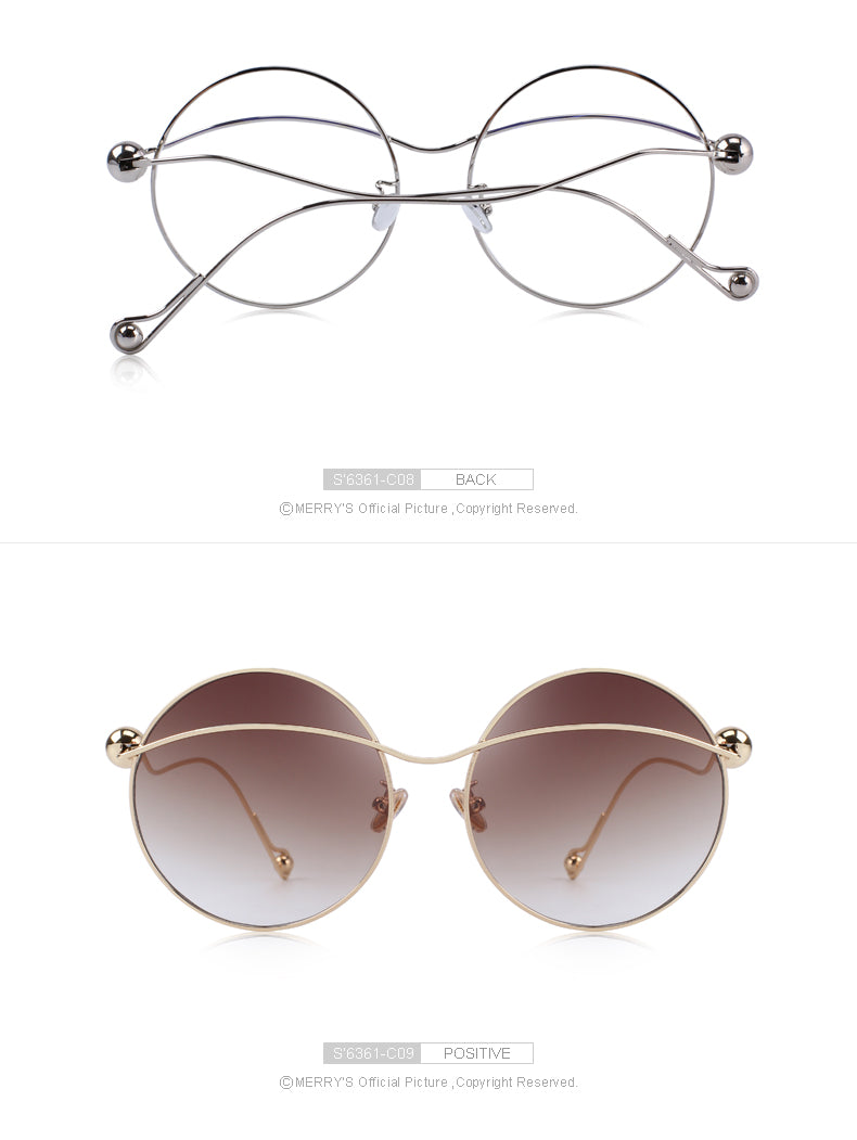 Butterfly Gradient Sunglasses Round Frame (9 color) S6361