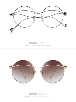 Butterfly Gradient Sunglasses Round Frame (9 color) S6361