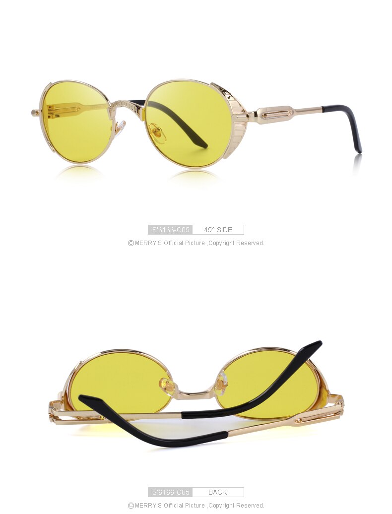 Steampunk Vintage Sunglasses (9 color) S'6166