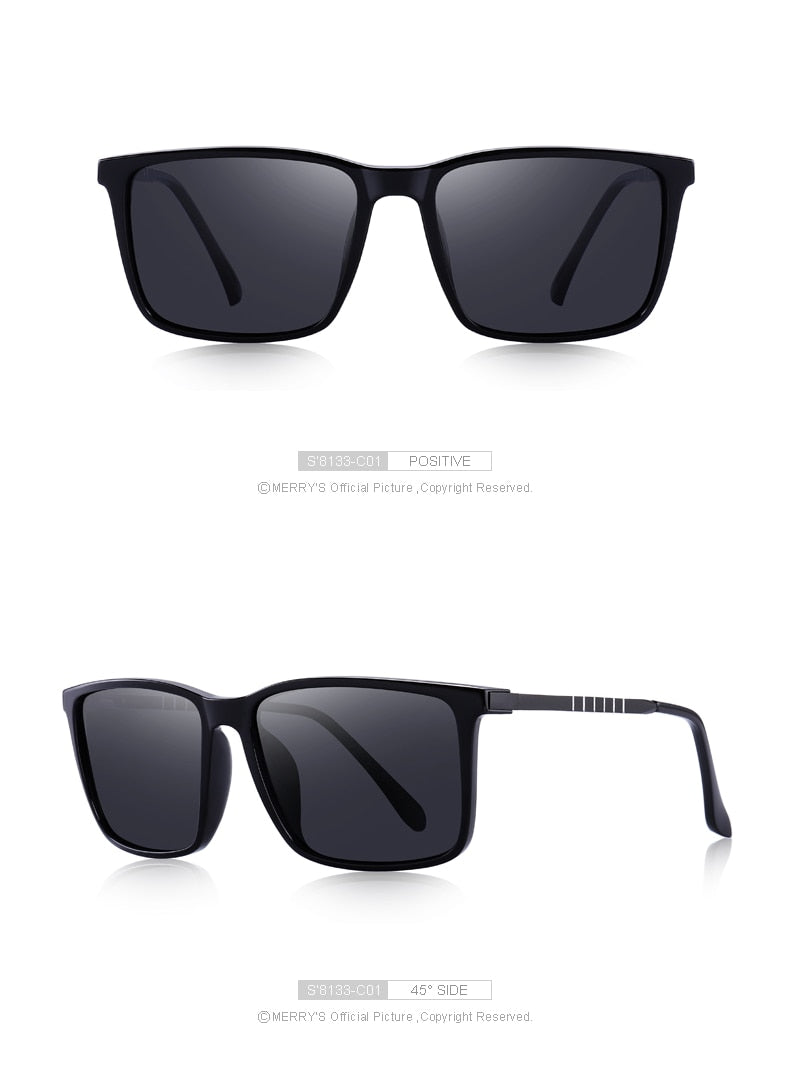 Classic Square Aluminium Legs HD Polarized Sunglasses(4 color) S8133