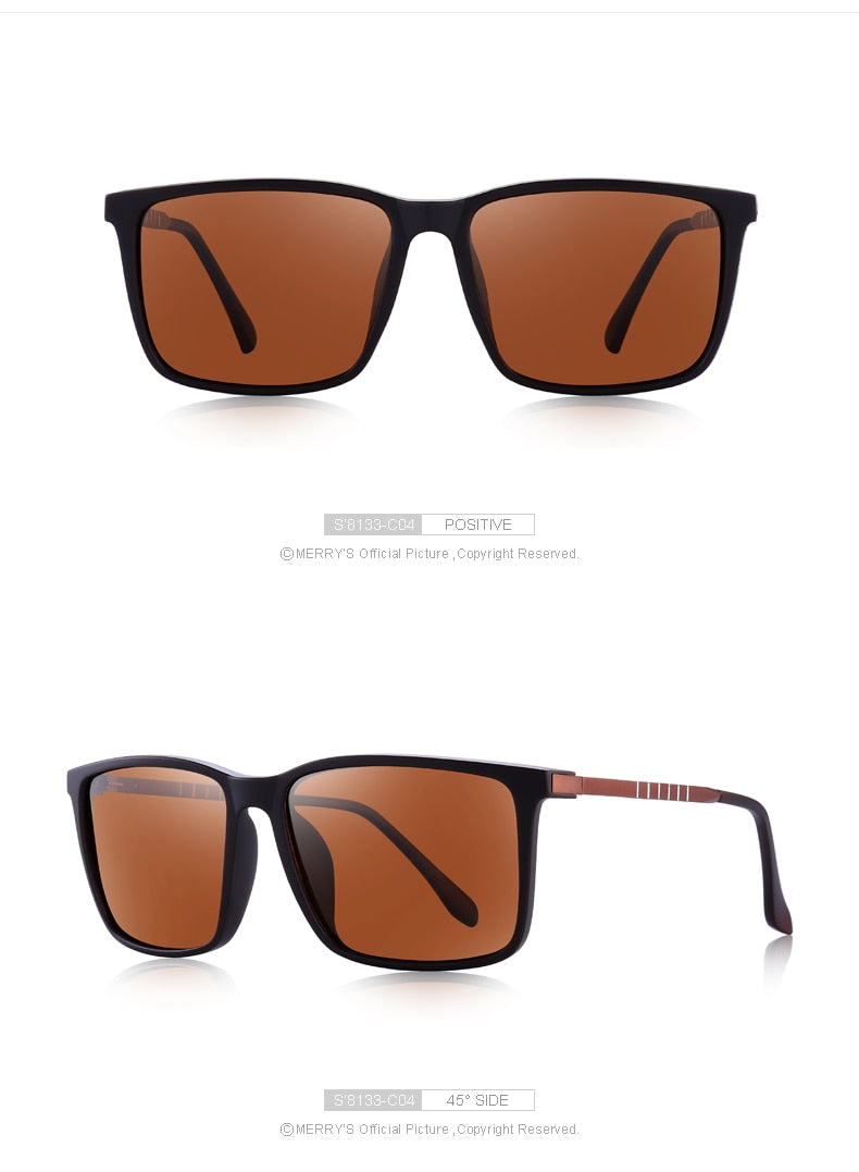 Classic Square Aluminium Legs HD Polarized Sunglasses(4 color) S8133