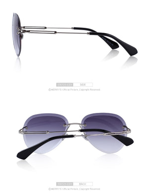 Rimless Pilot Sunglasses Gradient Lens (6 color) S6121