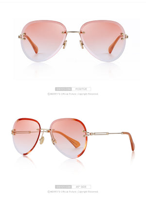 Rimless Pilot Sunglasses Gradient Lens (6 color) S6121