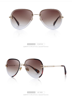 Rimless Pilot Sunglasses Gradient Lens (6 color) S6121