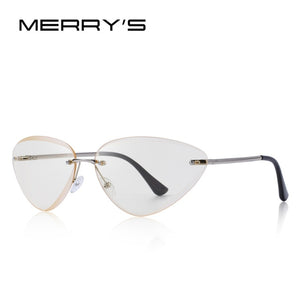 Rimless Cat Eye Sunglasses Gradient Lens (7 color) S6158