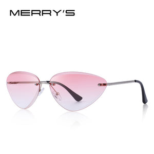 Rimless Cat Eye Sunglasses Gradient Lens (7 color) S6158