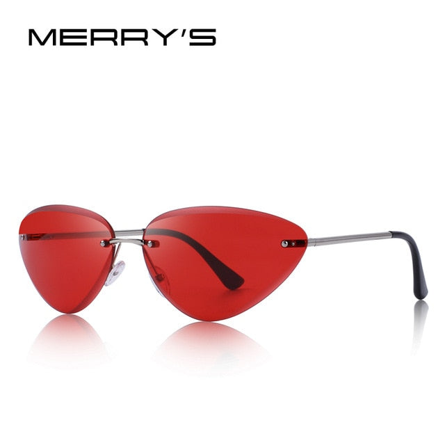 Rimless Cat Eye Sunglasses Gradient Lens (7 color) S6158