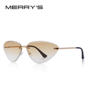 Rimless Cat Eye Sunglasses Gradient Lens (7 color) S6158