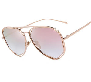 Twin-Beams Coating Mirror Flat Panel Lens Summer Shades (6 color) S8492