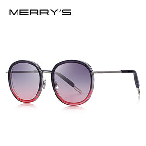 Oval Frame Sunglasses Metal Temple (6 color) S6369