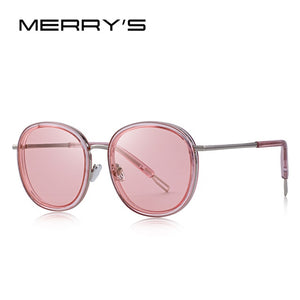 Oval Frame Sunglasses Metal Temple (6 color) S6369