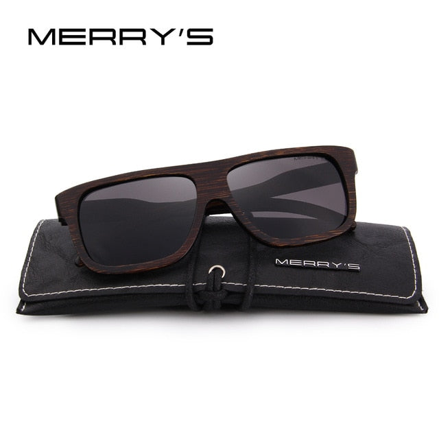 Square Wooden Polarized Sun Glasses (6 color)S5066