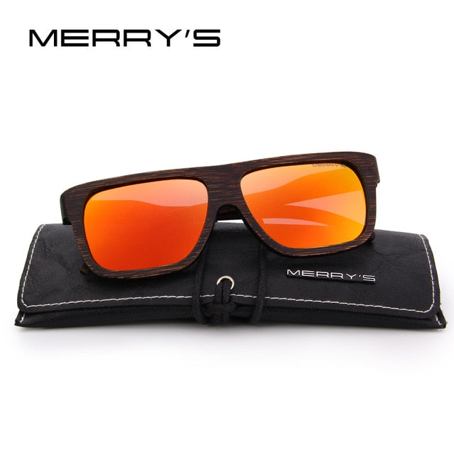 Square Wooden Polarized Sun Glasses (6 color)S5066