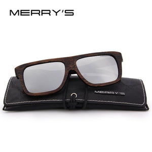 Square Wooden Polarized Sun Glasses (6 color)S5066