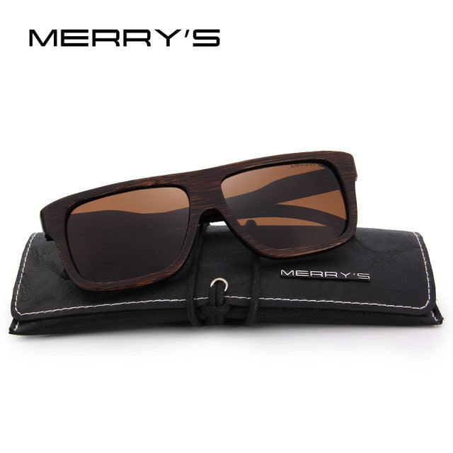 Square Wooden Polarized Sun Glasses (6 color)S5066