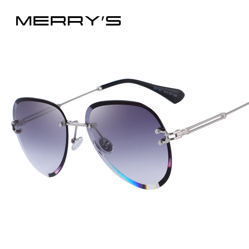 Rimless Pilot Sunglasses Gradient Lens (6 color) S6121