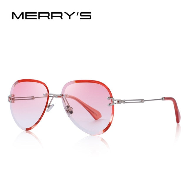 Rimless Pilot Sunglasses Gradient Lens (6 color) S6121