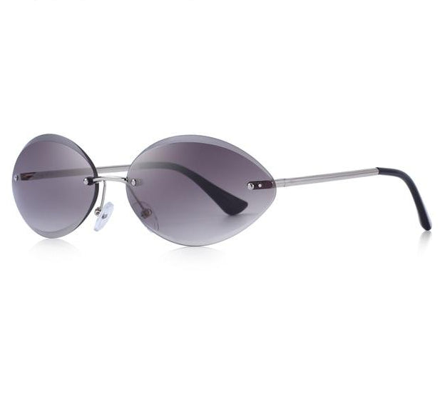 Rimless Oval Sunglasses Gradient Lens (7 color) S6157