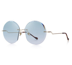 Rimless Round Sunglasses Gradient Lens (7 color) S6116