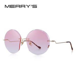 Rimless Round Sunglasses Gradient Lens (7 color) S6116