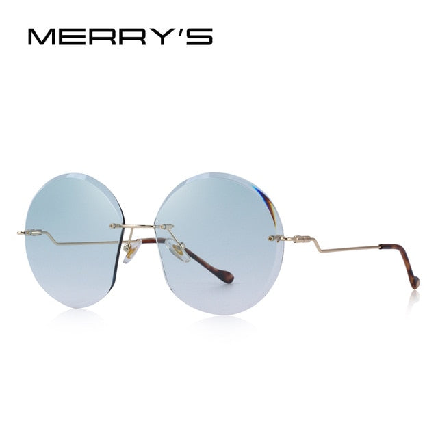 Rimless Round Sunglasses Gradient Lens (7 color) S6116