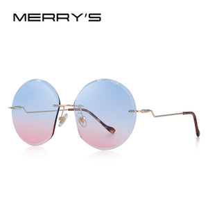 Rimless Round Sunglasses Gradient Lens (7 color) S6116