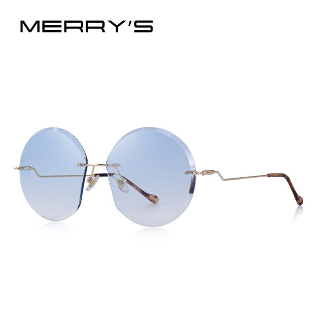 Rimless Round Sunglasses Gradient Lens (7 color) S6116