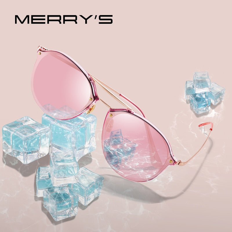 Retro Oval Sunglasses Pink Mirror Lens (7 color) S6414