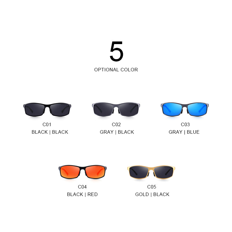 Outdoor Sports Classic Aluminum Alloy Polarized Sunglasses (5 color) S8266