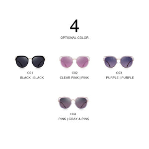 Retro Cat Eye HD Polarized Sunglasses  (4 color) S6270