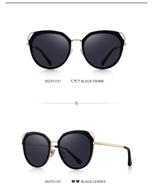 Retro Cat Eye HD Polarized Sunglasses  (4 color) S6270