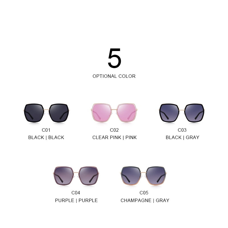 Trending Fashion Square  Polarized Sunglasses (5 color) S6235