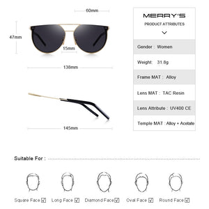 Cat Eye Polarized Sunglasses (6 color) S6265